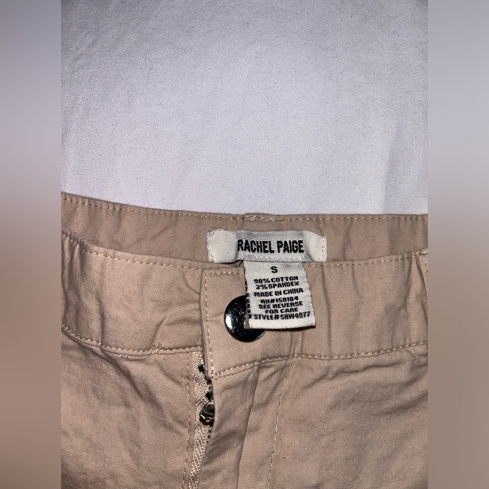 Women's Beige Cargo Shorts - Picture 4 of 4